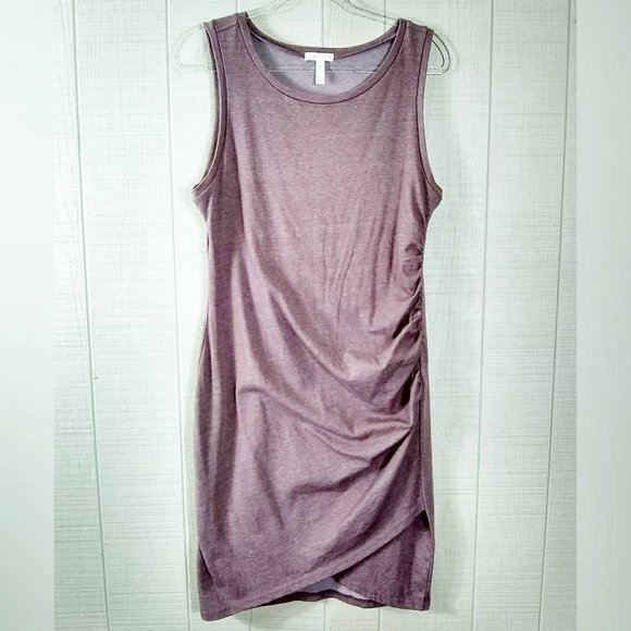 Leith Dresses & Skirts - Leith Ruched Knit Midi Tank Dress